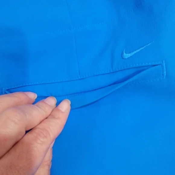 Nike Golf Skort Blue Skort Activewear Skirt with Shorts Zipper sides Size 10 - Picture 13 of 15